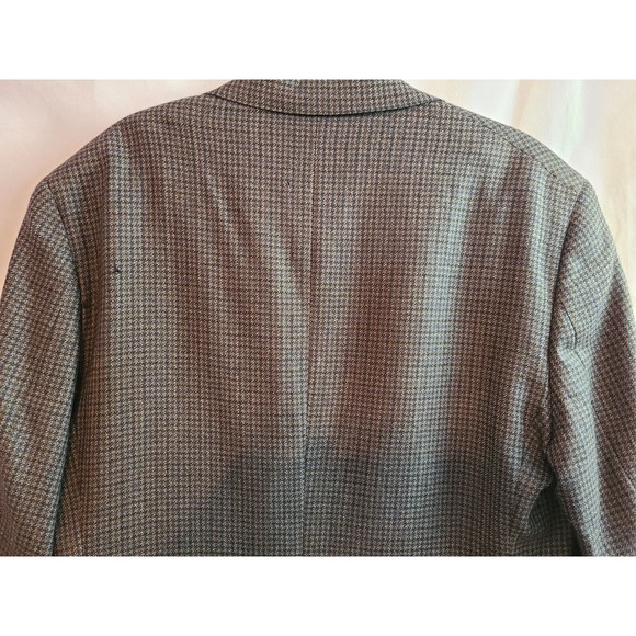 Austin Reed Men's (43R) Blue, Black, Olive Wool Sports Coat Jacket, Made in USA - Picture 6 of 16